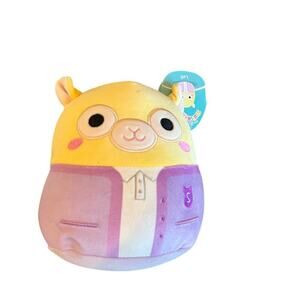 NWT Squishmallow, Lafi the Llama, School Cardigan, 8"